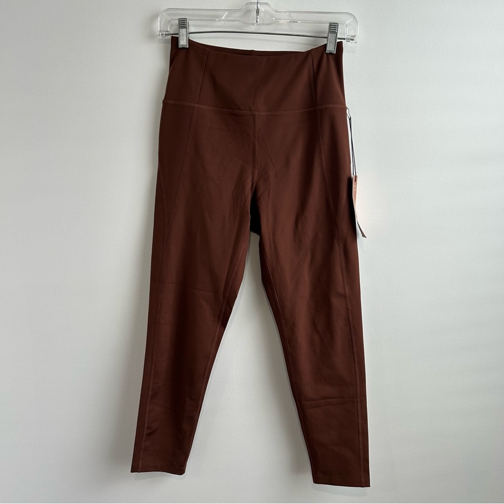 Nwt Girlfriend Collective Brown Pocket Leggings High Rise 7/8 Size‎ Medium - Picture 3 of 11